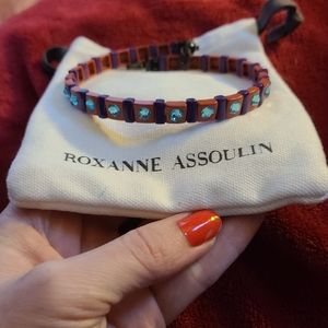 Roxanne Assoulin jeweled color block choker